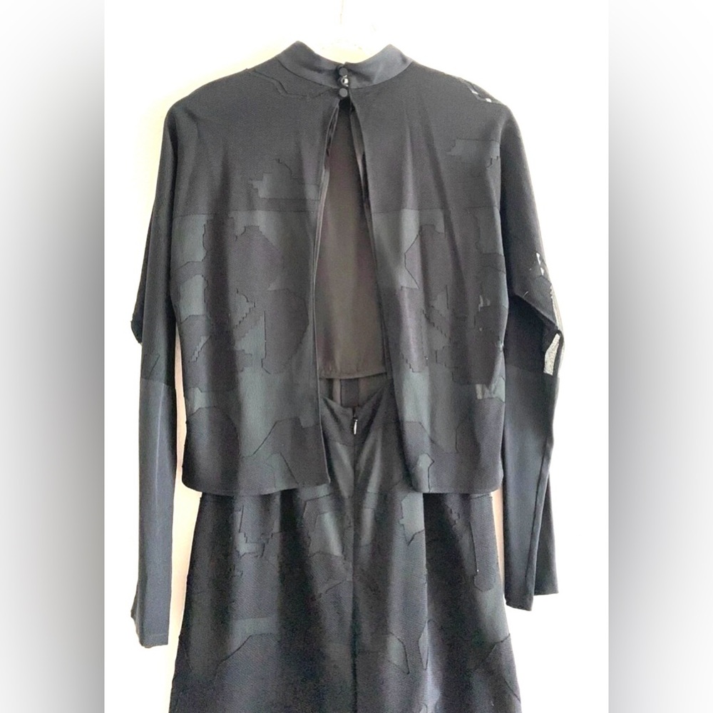 Black Long Sleeve Dress Romper by Tibi - Picture 5 of 6